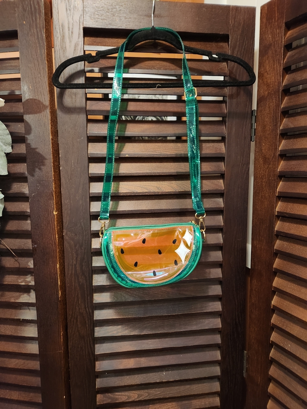 Green Watermelon Crossbody Bag – Clear Fruit Design
